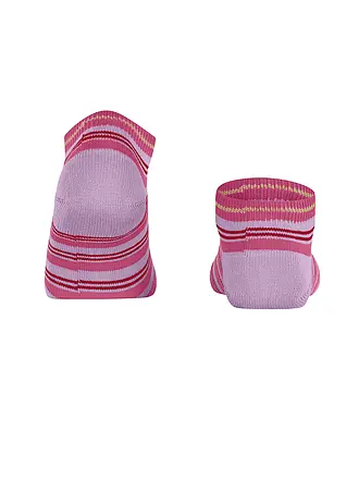 FALKE | Chaussettes sneaker SMART STRIPE noir | rosa